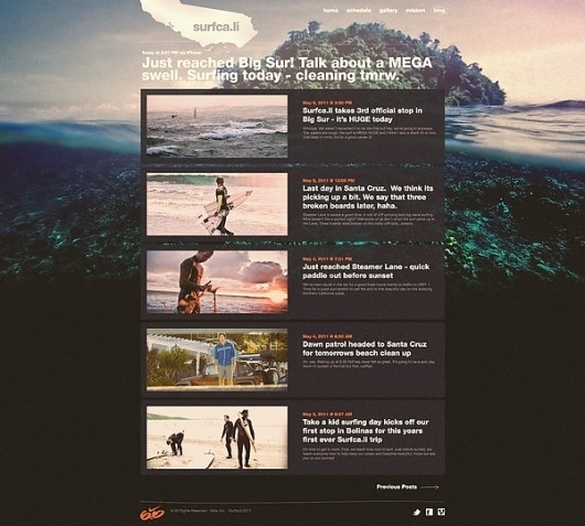 Nike 6.0 // Surfca.li on the Behance Network #layout #webdesign