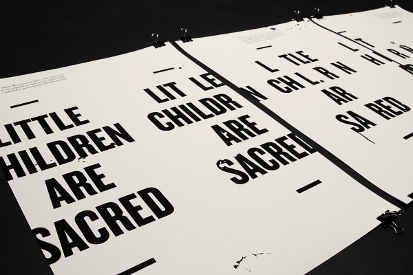 Little Children are Sacred : Luke Robertson #typography