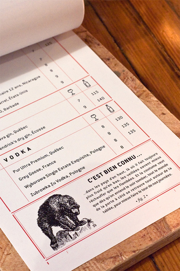 La Chasseur #alcohol #menu #branding