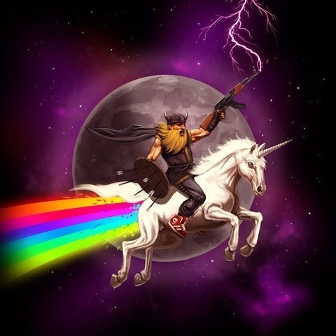 Sir Mitchell | Awesome 5000 #47 #viking #ak #unicorn #space #lighting #rainbow #awesome #moon