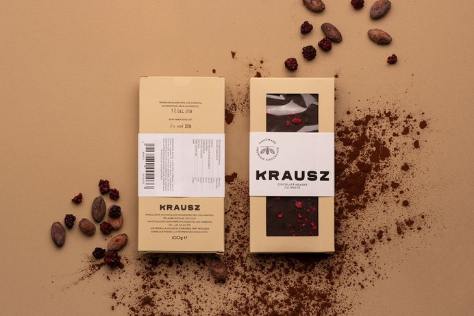 Krausz Chocolate Branding - Mindsparkle Mag Peltan-Brosz designed the branding for Krausz – a third generation small batch craft chocolate confectionery based in Transylvania, Romania. #logo #packaging #identity #branding #design #color #photography #graphic #design #gallery #blog #project #mindsparkle #mag #beautiful #portfolio #designer
