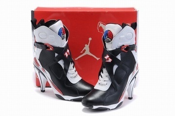 Nike Air Jordan VIII 8 Heels Black/White/Red #shoes