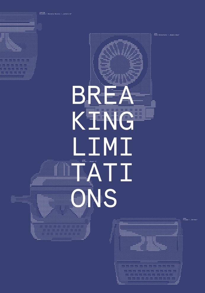 #poster for the #exhibition #typographik in cooperation with unibz.it and Peter Mitterhofer Schreibmaschinenmuseum. #typography #typewriter