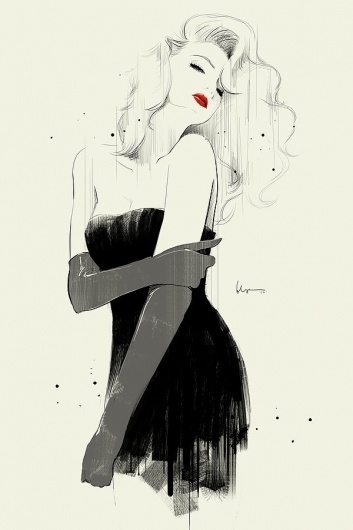1225 by ~grey90 on deviantART #model #women #digital #illustration #art #fashion #floyd #grey