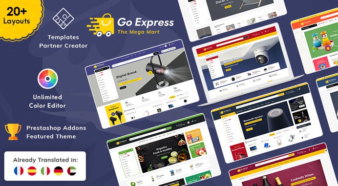 #GoExpress - #MultiPurpose #Mega Store - #Prestashop #Responsive #Theme | #TemplateTrip #eCommerce #Website #Design #Template