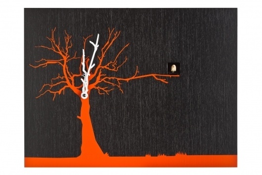 Progetti CuCuRuKu чёрные #clock #tree #watch