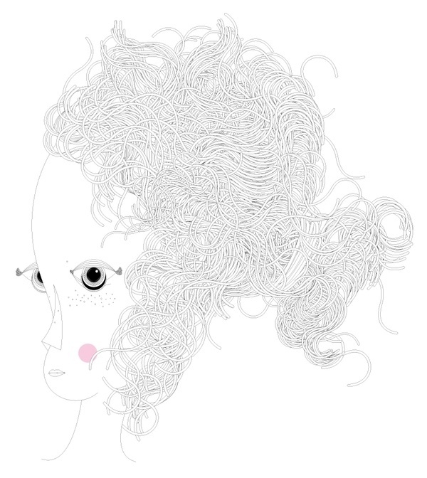 Hairline characters - Tudor Năstase #illustration #characters #hairline