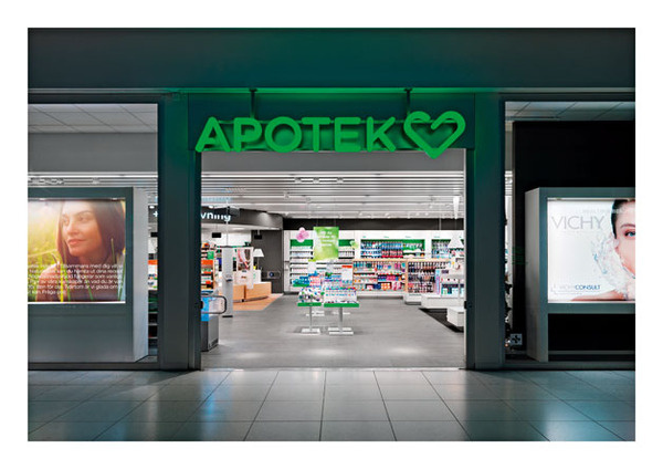 Apotek Hjxc3xa4rtat #logotype #red #branding #hearth #apotek #design #germany #store #corporate #brand #award #logo #dot #green