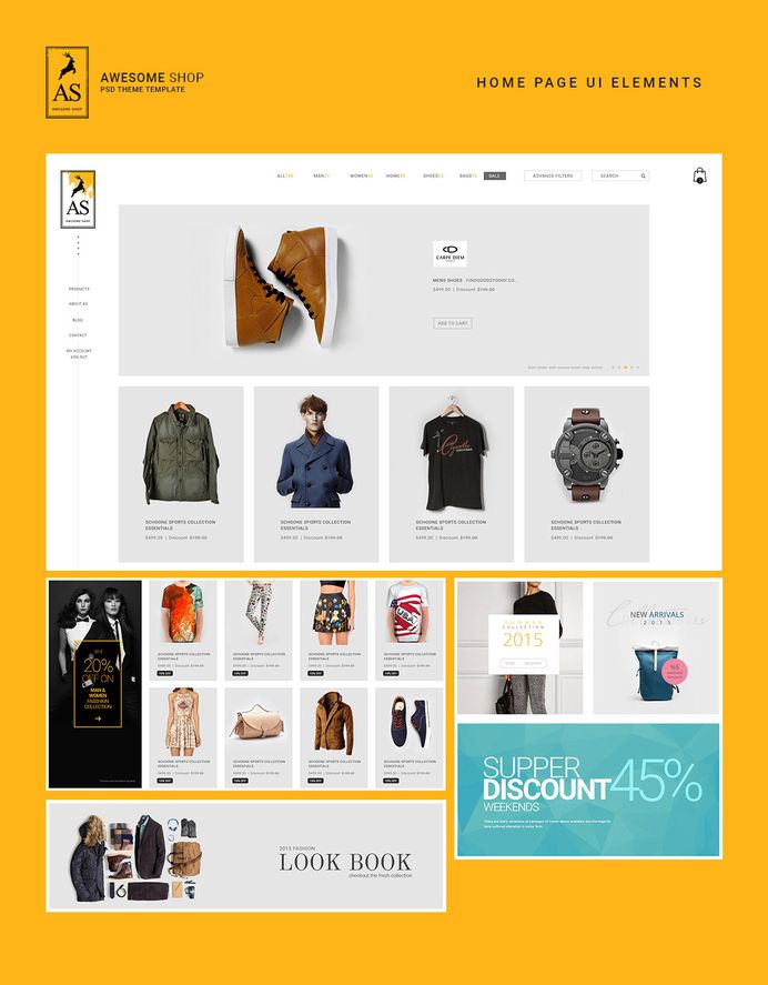 Website Template for Fashion Brand on Behance