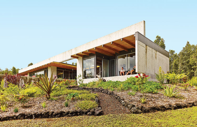 Lavaflow House in Hawaii