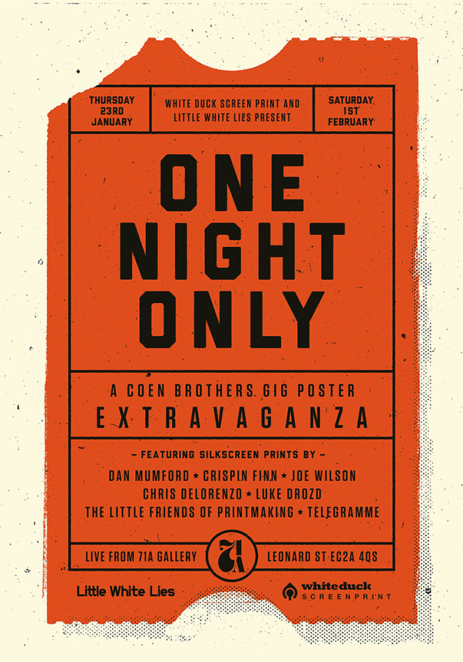 Poster for Coen brothers tribute show