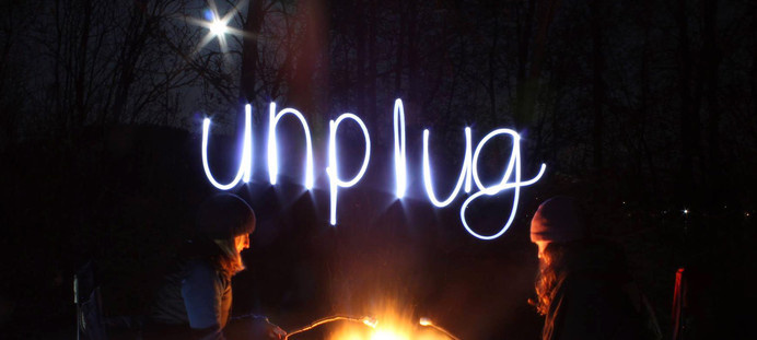 Unplug #project #design #word #camping #fire #kaldor #type