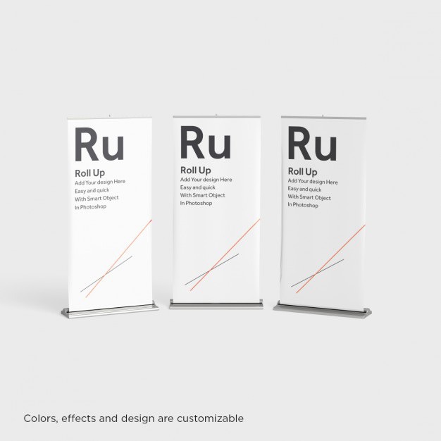 Three roll ups presentation Free Psd. See more inspiration related to Mockup, Template, Roll up, Promotion, Presentation, Advertising, Mock up, Roll, Mockups, View, Up, Three, Editable, Realistic, Custom, Front, Mock ups, Mock, Customize, Ups and Customizable on Freepik.