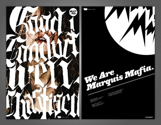 Marquis Mafia - Brett Peter Stenson #marquis #mafia #stenson #design #brett #poster #music #logo #typography