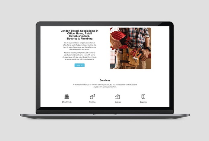 Mark Construction LTD Website Design – Deivid Cole