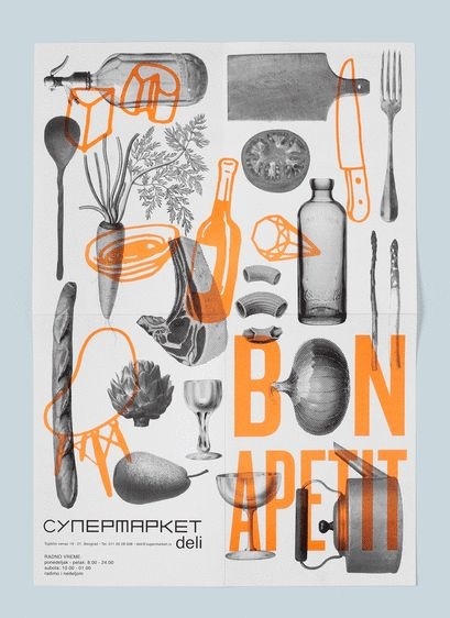 Suggestion: combine type, images and photos - overprint colour slightly transparent for this effect.