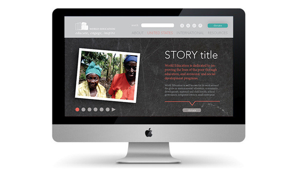 Site Redesign Concepts for World Education on Behance #site #blackboard #education #web