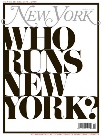 Type on New York Mag - Coverjunkie.com #magazine #typography