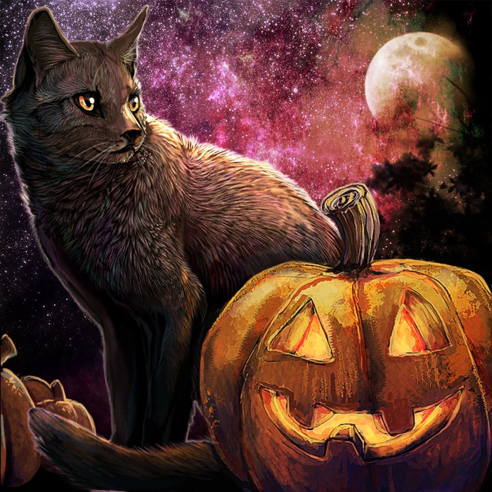 beginner easy halloween paintings & paint by numbers #painting