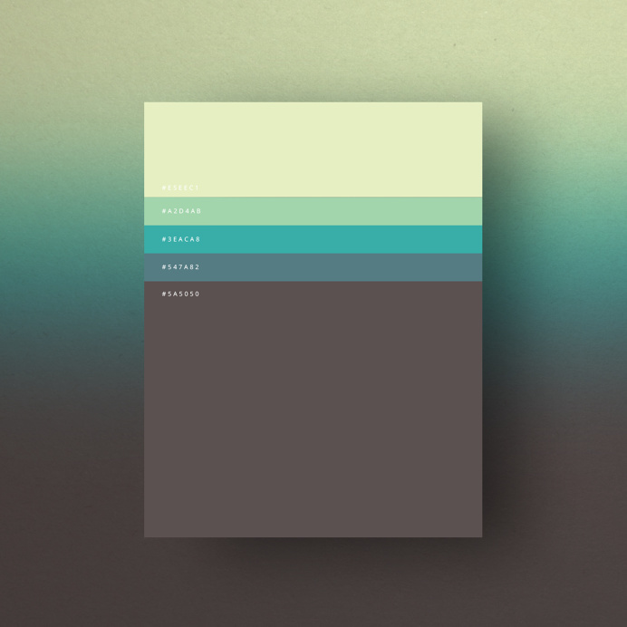 Minimalist Color Palettes 2015 on Behance