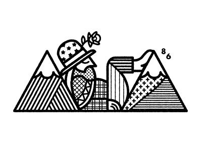 Mountain Man by Chris DeLorenzo #illustration #illu #graphic #design #lineart #charcter