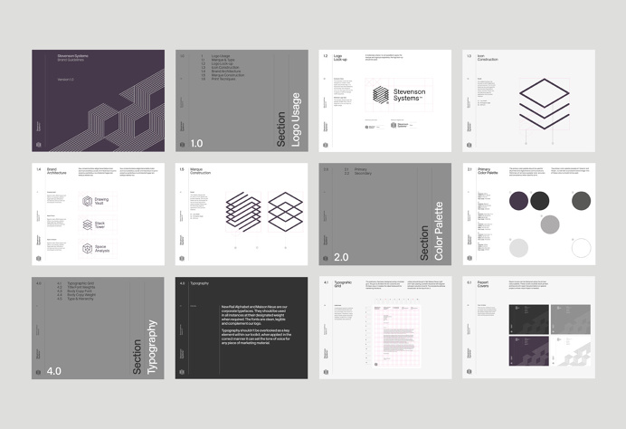 Stevenson Systems branding graphic design socio design london minimal mindsparkle mag