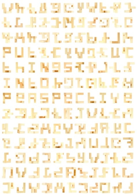 Portfolio of Linna Xu: currently available for freelance #perspective #fracture #design #wood #typeface #type #typography