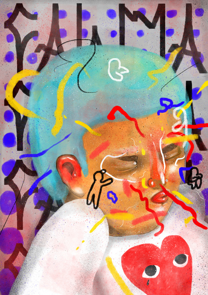 #illustration #child #digitalpainting #digital #painting #kids #play #player #pixo #photoshop #poster #fineart #commes
