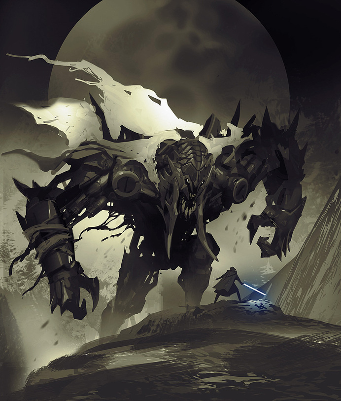 Daryl_Mandryk_Concept_Art_Jedi_Trial #concept art