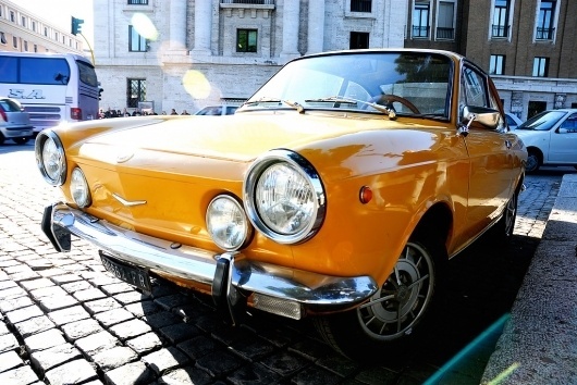 All sizes | Roma2011_141 | Flickr - Photo Sharing! #small #automobile #orange #italian #1970s #car