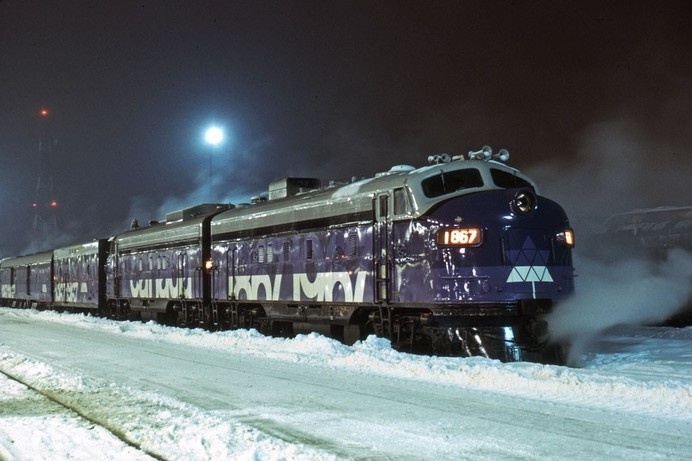 Canada - Confederation Train - page 2 #train #canada #1967 #confederation #purple #locomotive