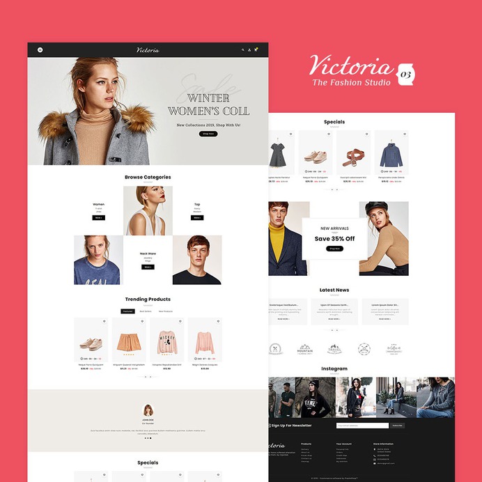 #Victoria #Fashion #Apparels #Boutique - #Prestashop #Responsive #Theme | #TemplateTrip #eCommerce #Website #Design #Template