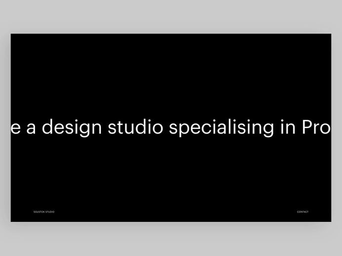 Sgustok Studio Website - deniskovalev | ello