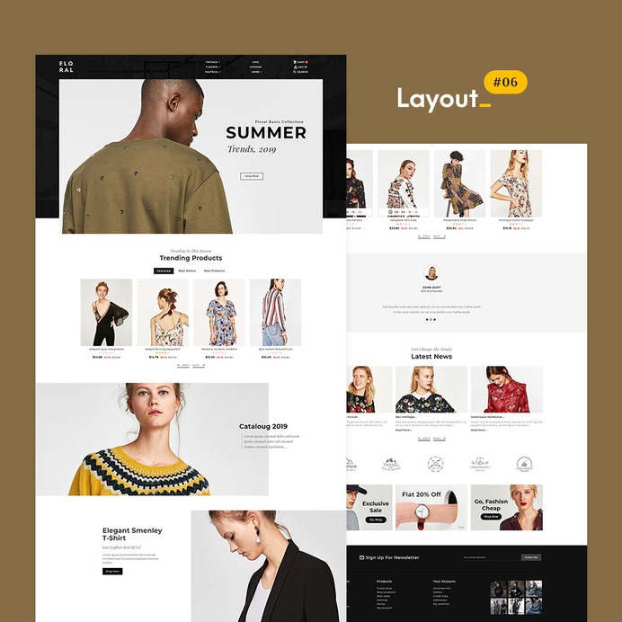 #Floral - #Fashion #Boutique #Studio - #Prestashop #Responsive #Theme | #TemplateTrip #eCommerce #Website #Design #Template