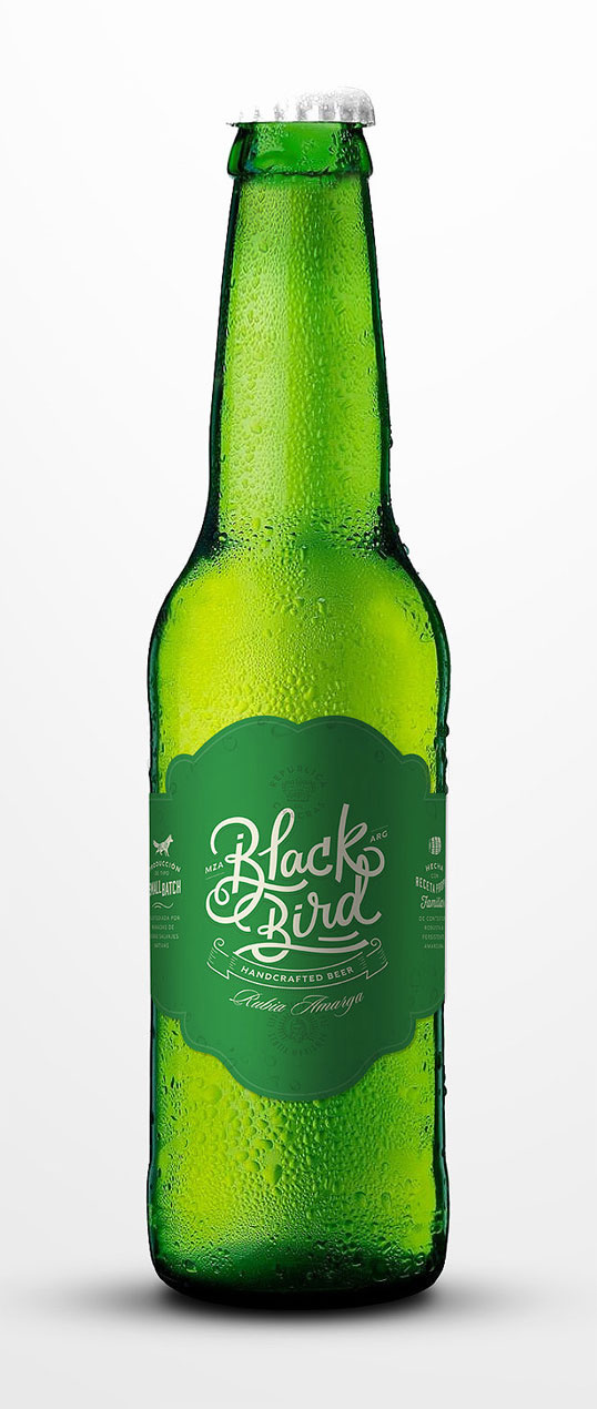 black bird, bird, beer, green, simple, simplicity, design, culture