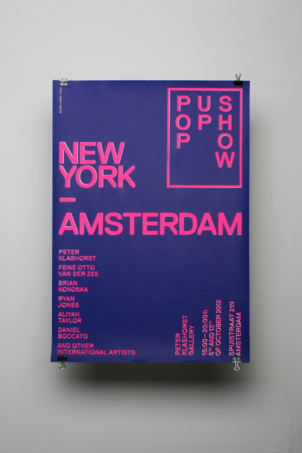 New York — Amsterdam #poster #typography