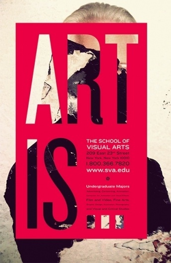 RACHEL MATTS #visual #red #school #typography #city #of #is #subway #arts #poster #art #york #new