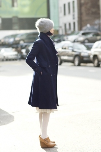 The Sartorialist #girl #new #coat #york #navy #winter