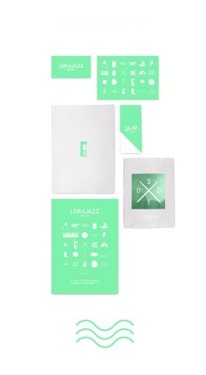 Leirajazz : Minusminus #print #design #identity #green