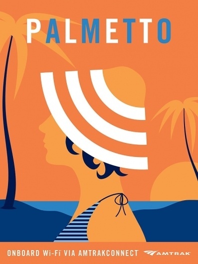 Clever Amtrak Wi-Fi Posters #poster