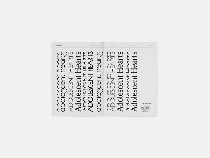 REVOKE #print #typography #type #layout #magazine #music #punk #modernist #zine