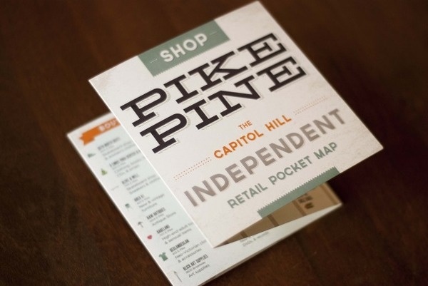 P I K E / P I N E map #shopping #seattle #map #independent #illustration #pike #pine