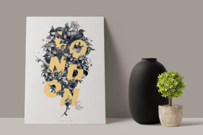 A4 Flyer Showcase Mockup Scene