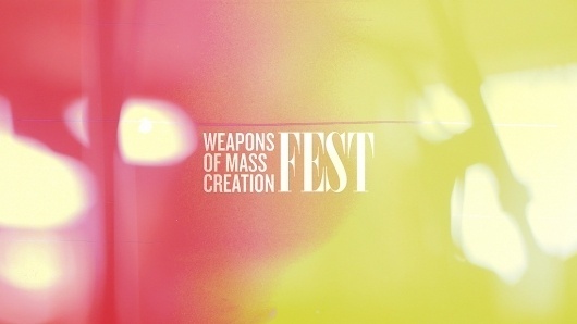 All sizes | WMC Fest 2011 Short Film - title 1 | Flickr - Photo Sharing! #red #bodoni #design #retro #yellow #polaroid #video #vintage #film #typography