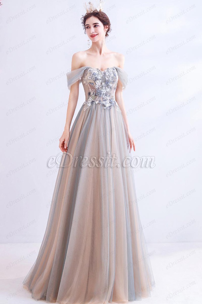 eDressit Sexy Gradient Off Shoulder Long Party Formal Gown (36227656)