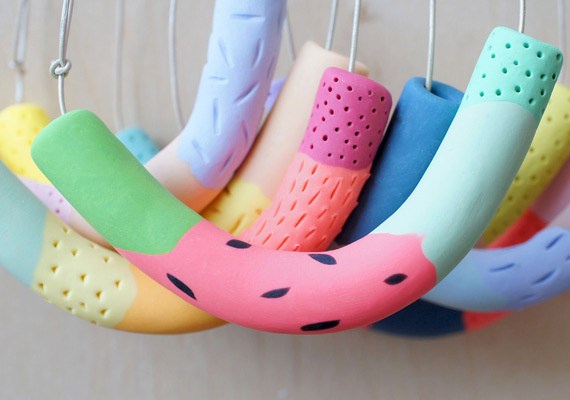 Etsy.com handmade and vintage goods #shapes #clay #jewellery #polymer #jewelry #made #hand
