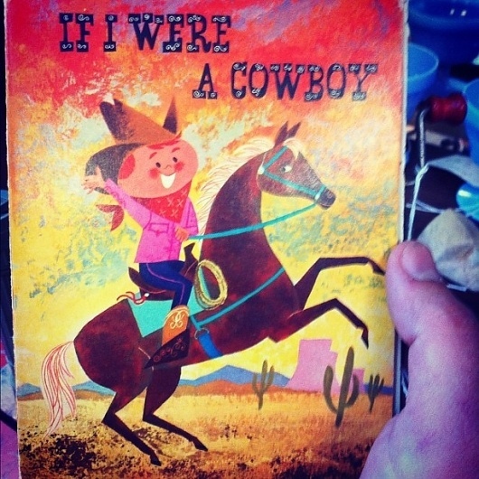 Instagram #illustration #cowboy #vintage #book