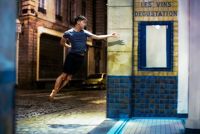 The Levitator : Self-Portraits In Dance Poses by Mickael Jou