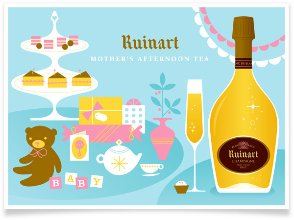 Eight Hour Day » Ruinart Champagne Illustrations #illustration