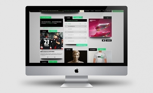 FC Wurzburg (Identity Design) on the Behance Network #website #nike #interactive #green